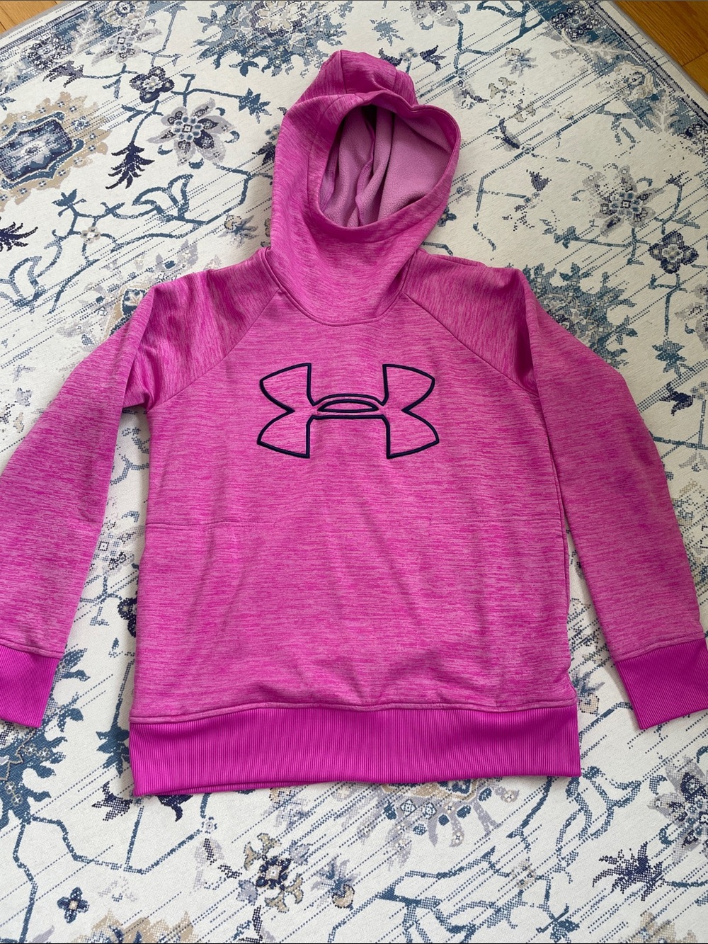 Women’s Under Armour Raspberry Hoodie-Lose-Coldgear-Small